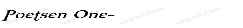 Poetsen One字体转换